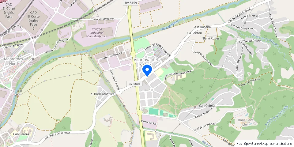 Mapa de la ubicación publicada de Mundirejas · Rejas de Ballesta·Vilanova del Valles