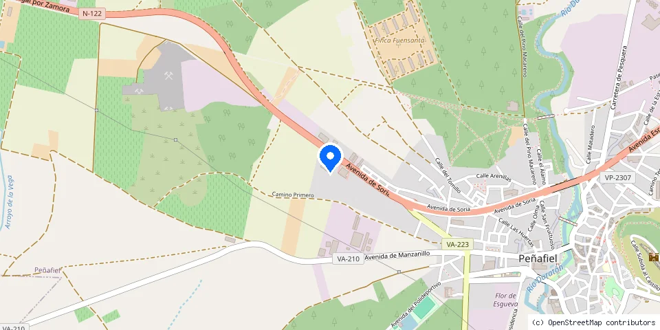 Mapa de la ubicación publicada de Ferretería Chambalo