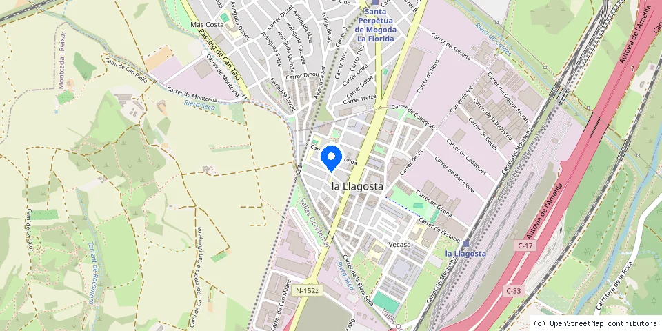 Mapa de la ubicación publicada de SerrallersJordiRuiz