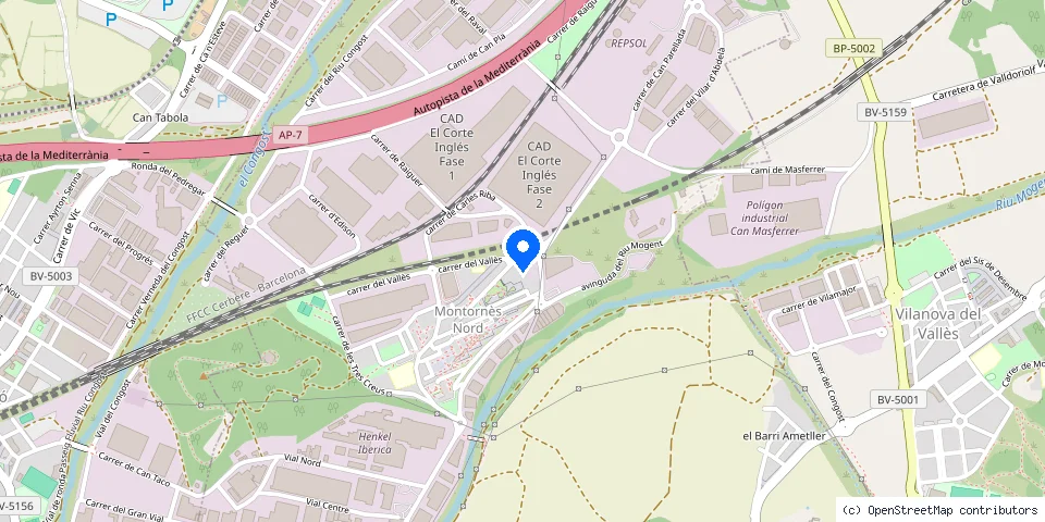 Mapa de la ubicación publicada de Cerrajero 24h Granollers y Vallès