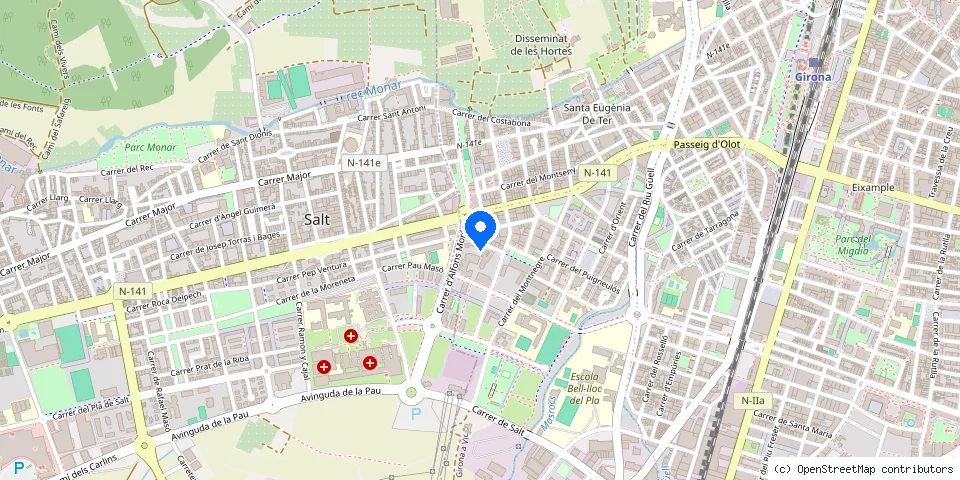 Mapa de la ubicación publicada de El Mago Girona