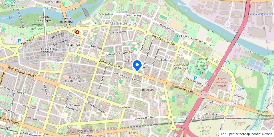 Mapa de la ubicación publicada de Cerrajeros Logroño - Cerrajeroslogroño.net