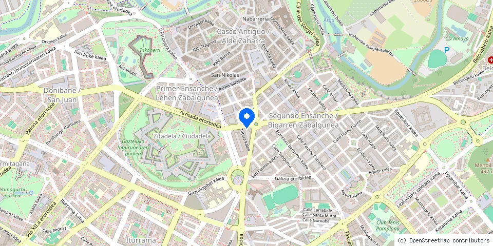Mapa de la ubicación publicada de Cerrajería Iruña - Cerrajero Urgencias Pamplona