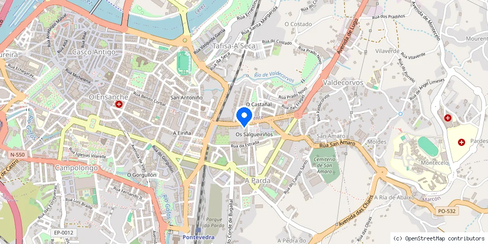 Mapa de la ubicación publicada de CERRAJEROS PONTEVEDRA. L.S. Multiservicio