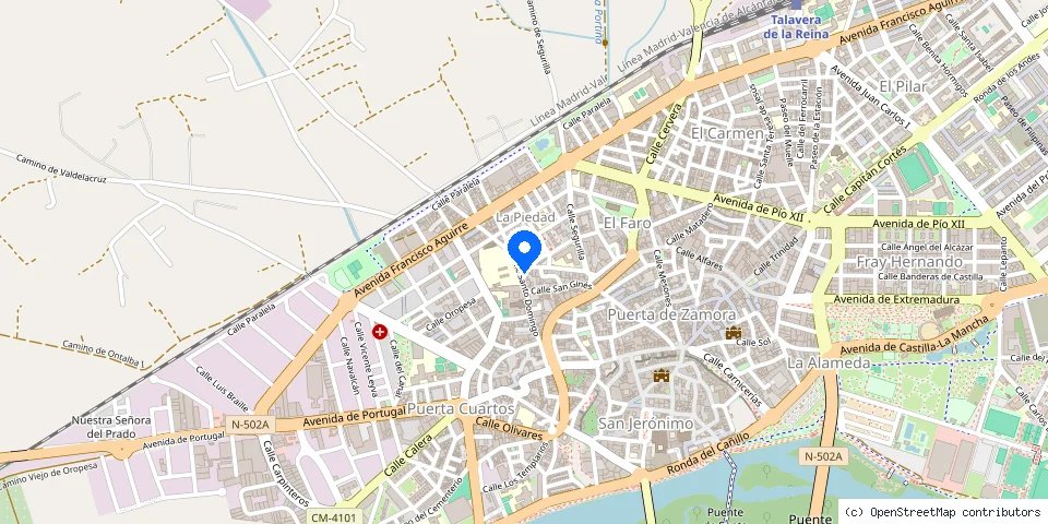 Mapa de la ubicación publicada de Cerrajeros 24h Talavera - Apertura de Puertas