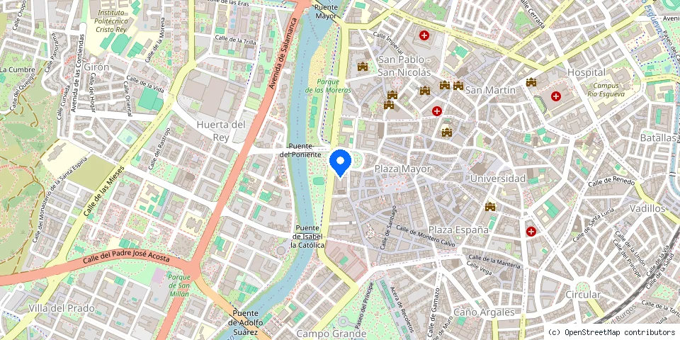 Mapa de la ubicación publicada de Cerrajeros Aguirre