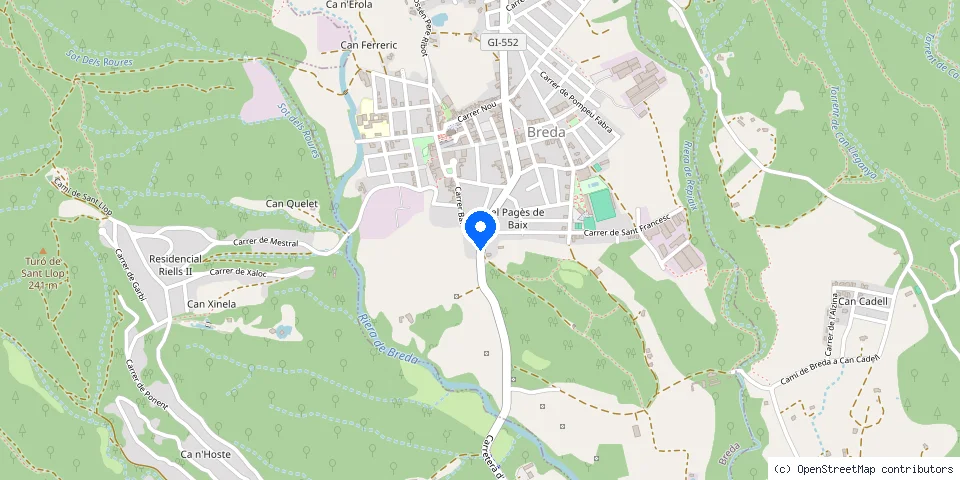 Mapa de la ubicación publicada de Cerraduras y Aperturas Breda Joan Prat