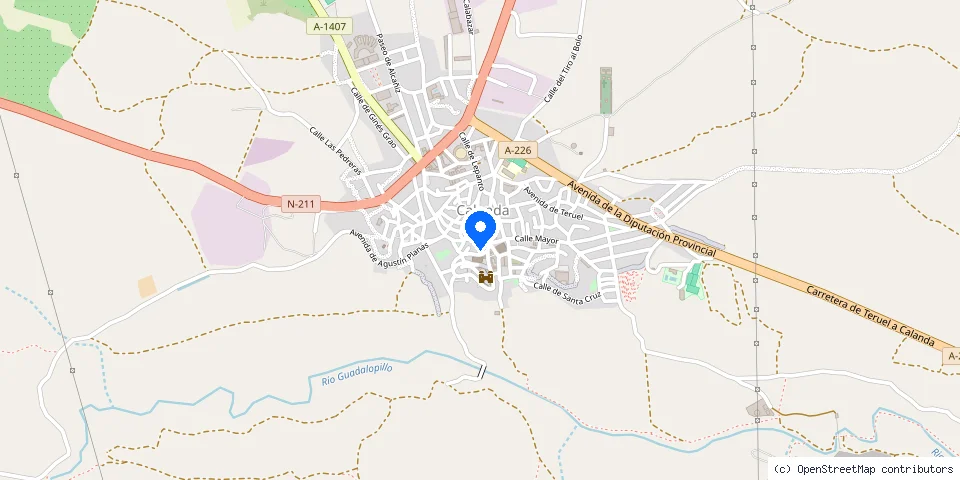 Mapa de la ubicación publicada de Ferretería Borruel S.L.U