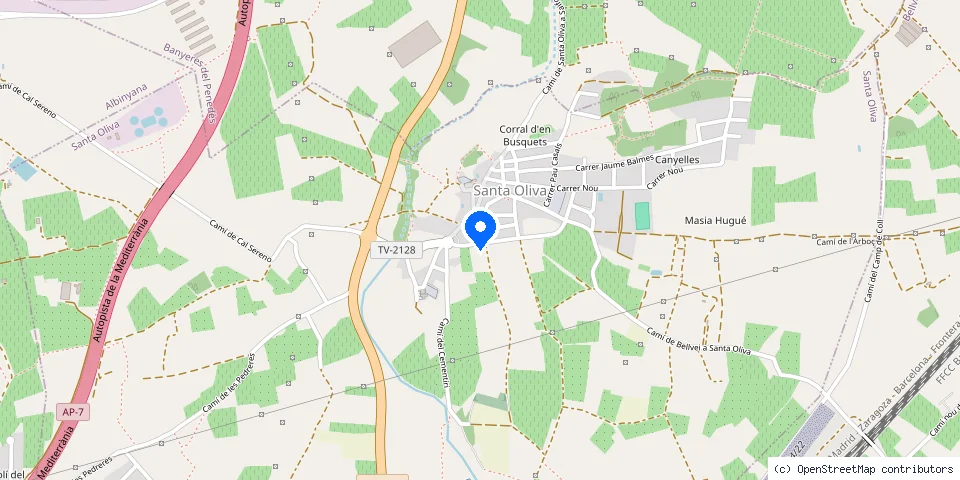 Mapa de la ubicación publicada de Servicio 24 horas Santa Oliva Marc Domènech
