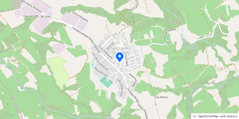 Mapa de la ubicación publicada de Tallers Callis S L