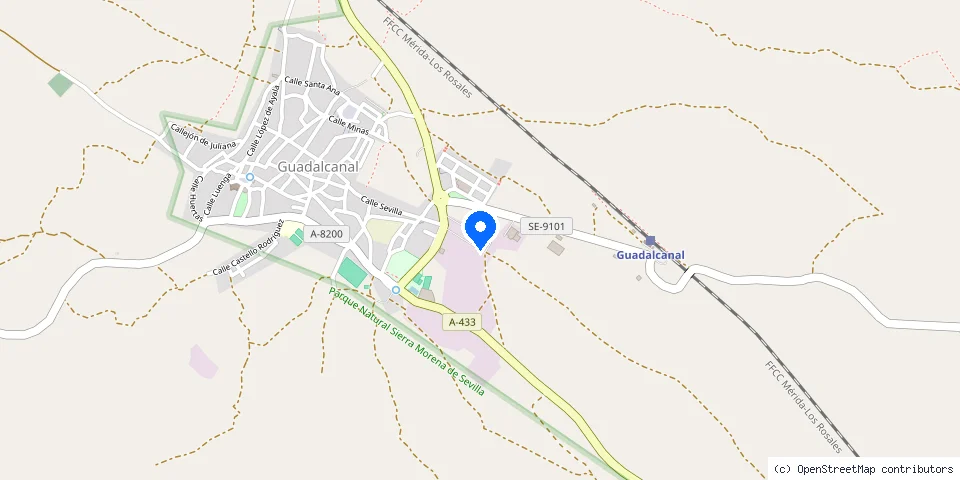 Mapa de la ubicación publicada de CARMELO RINCÓN - Aluminio