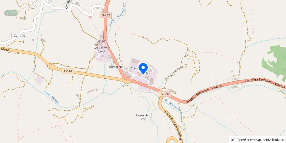 Mapa de la ubicación publicada de Cerrajería Prats