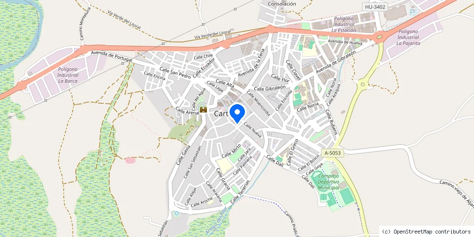 Mapa de la ubicación publicada de Cerrajero Javier Morales Cartaya