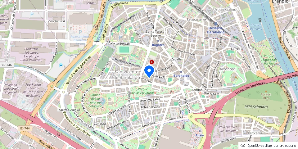 Mapa de la ubicación publicada de Cerrajería Barakaldo