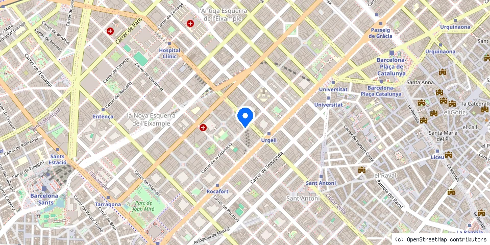 Mapa de la ubicación publicada de Castelló