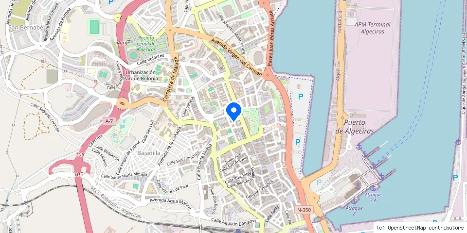 Mapa de la ubicación publicada de Sicur