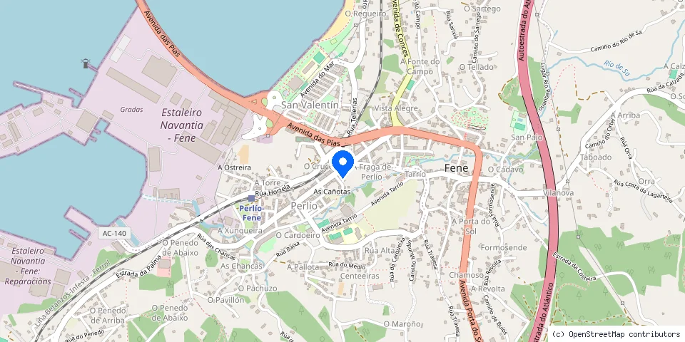 Mapa de la ubicación publicada de Cerrajería Louzao